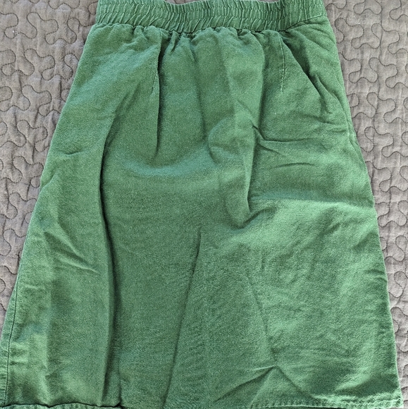 Green Linen Skirt - Picture 4 of 8